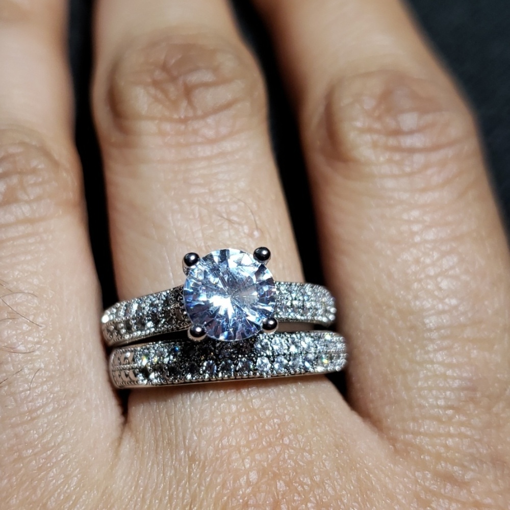 🔥925. Sterling Silver Bridal Fashion Set💍 🔥 - Picture 3 of 5
